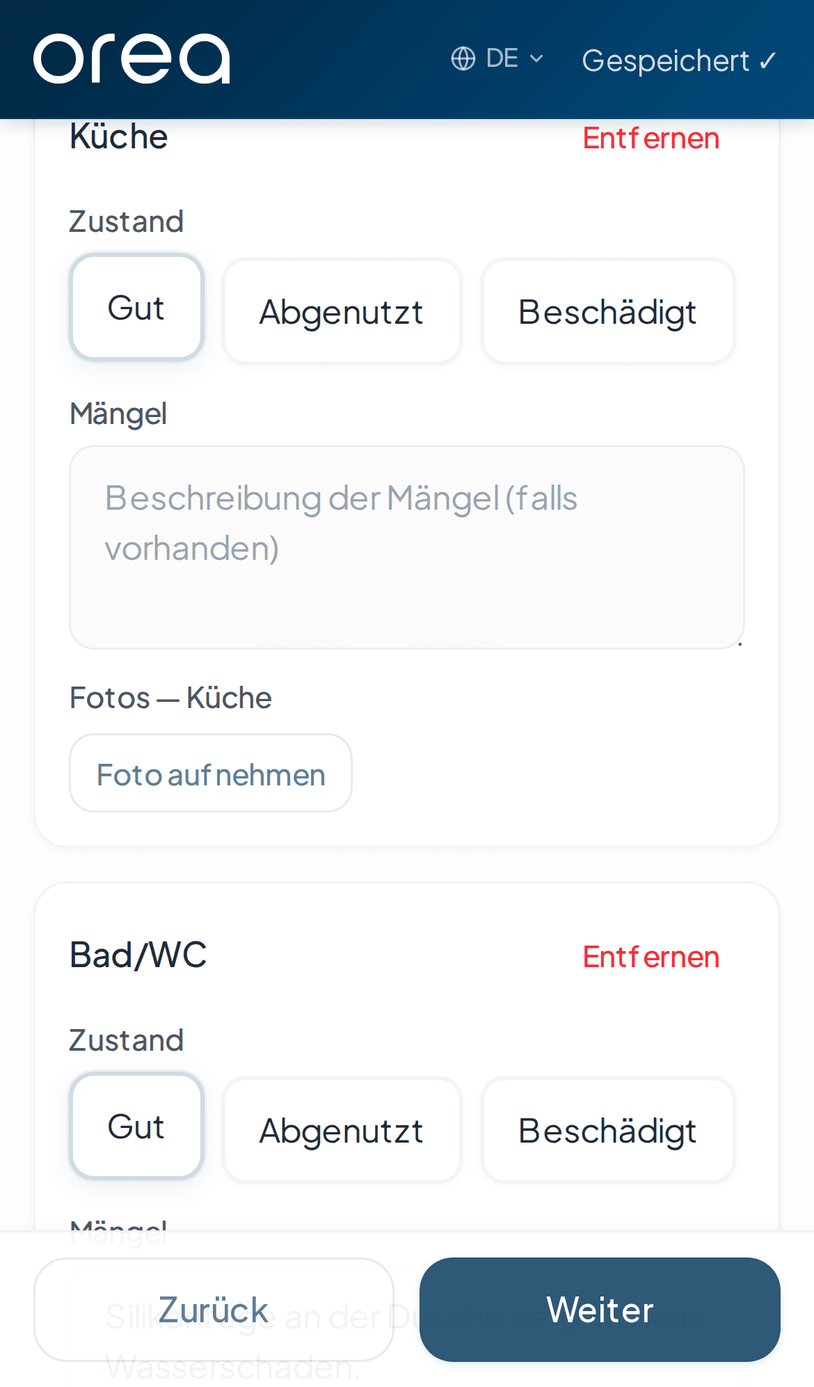 Unterschreiben & Senden